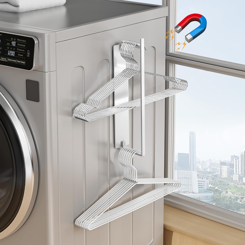 Coat Rack Standing - Supporto Magnetico Salvaspazio per Appendiabiti, Organizzatore