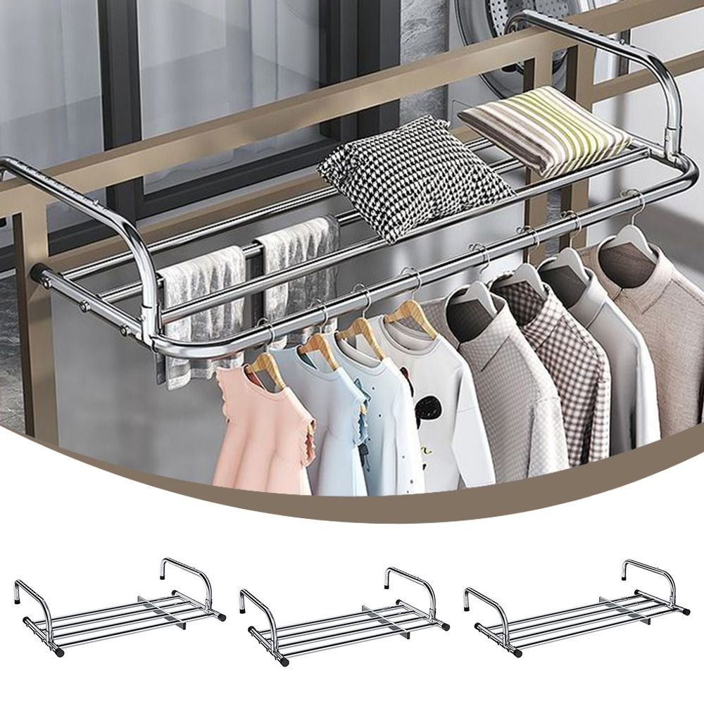 Coat Rack Standing - Stendibiancheria Scalabile Regolabile da Terra per