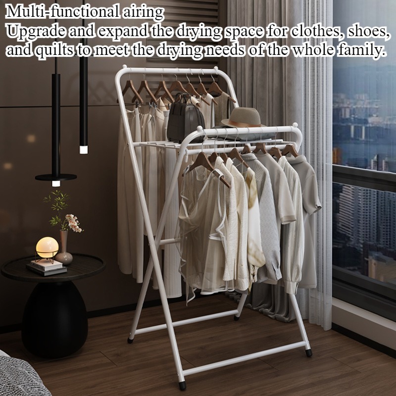 Coat Rack Standing - Stendibiancheria dal pavimento al soffitto, dormitorio