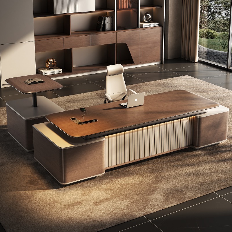 Office Furniture Luxury - Scrivania direzionale di lusso per ufficio,