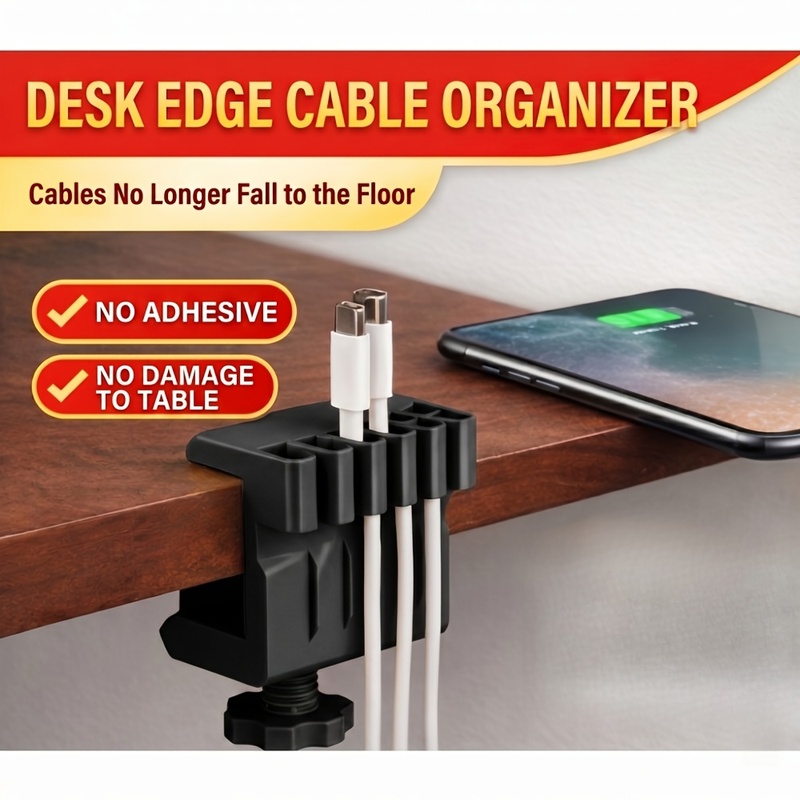 Office Furniture Layout - 3 clip organizer per cavi da