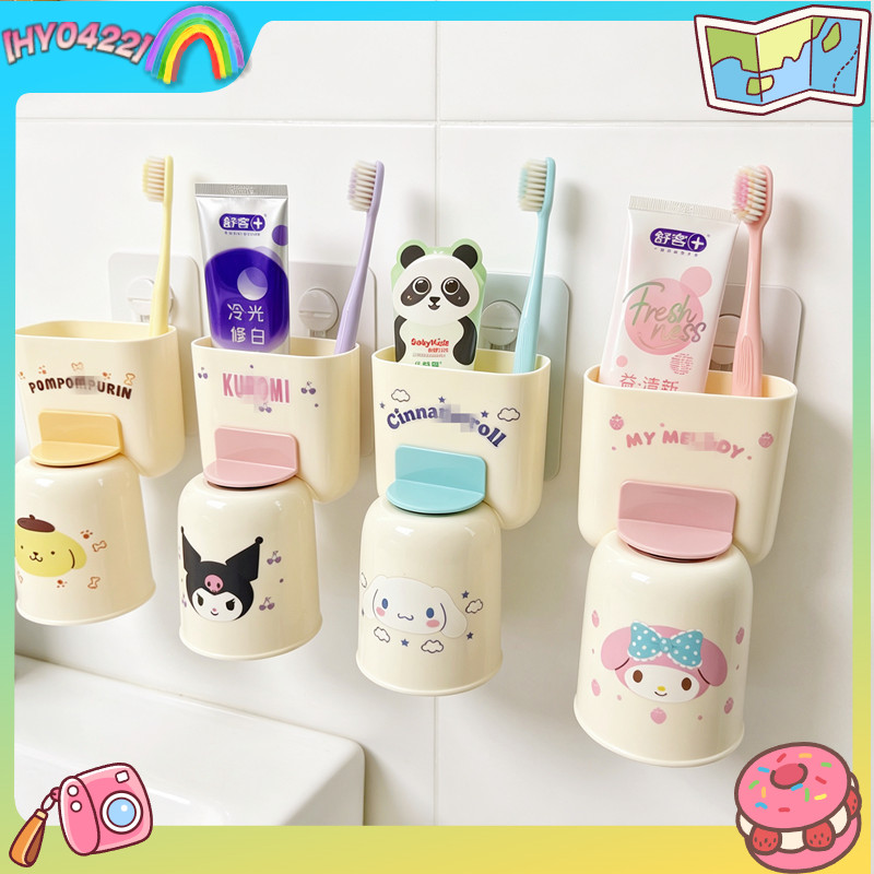 Wall Organizer Pocket - Portaspazzolino Kuromi, grazioso contenitore da parete