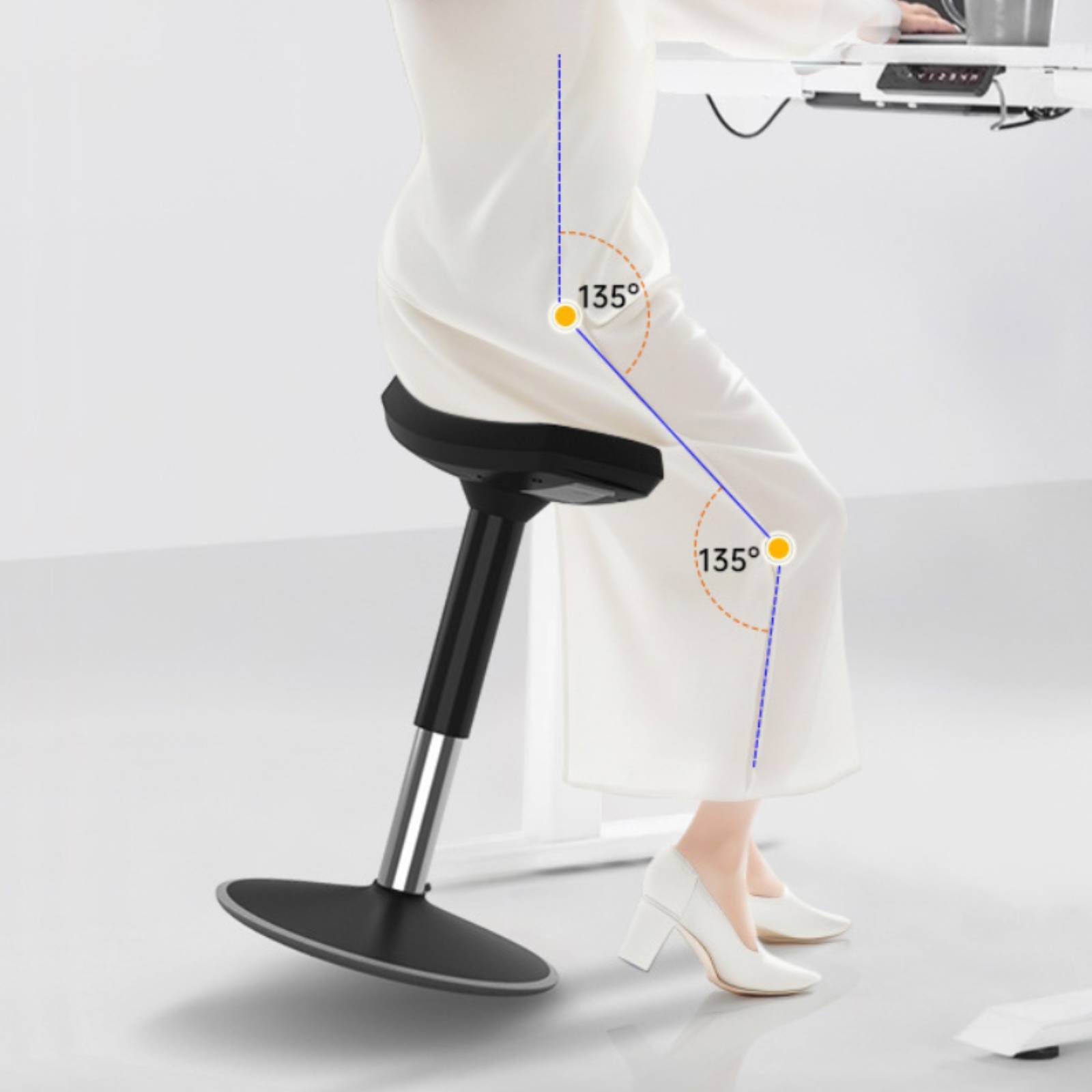 Office Furniture For Home - Sgabello a sella confortevole per lunghe