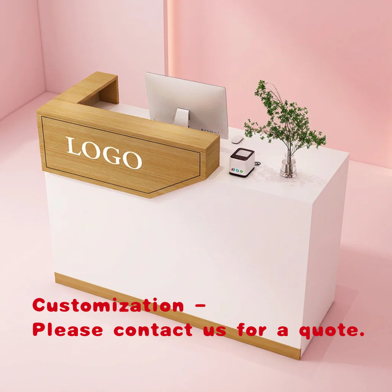 Office Furniture Layout - Bancone Reception in Legno Personalizzato per