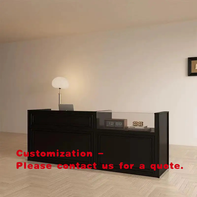 Office Furniture Luxury - Bancone reception moderno personalizzato per ufficio,