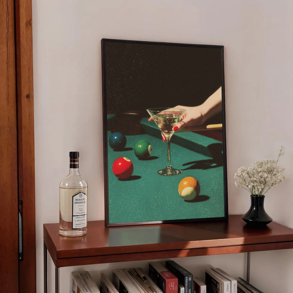 1 poster vintage da biliardo,  - Office Furniture Layout recensione e prezzo