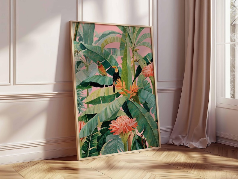 1 poster in tela tropicale ret - Office Furniture Layout recensione e prezzo